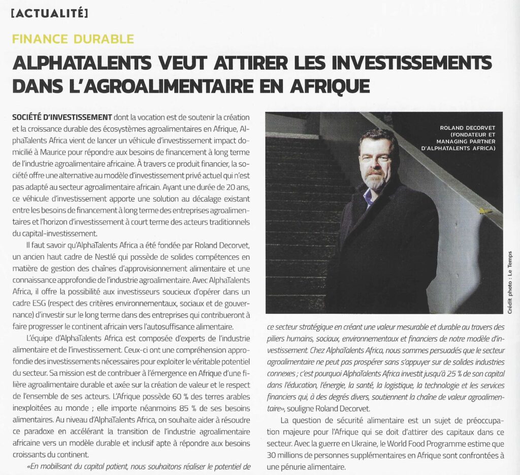 AlphaTalents Africa in Business Magazine